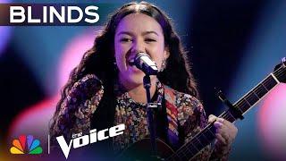 Madison Curbelo Gives Stellar Four-Chair Turn Performance of Stand By Me  Voice Blind Auditions