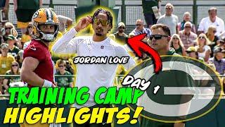 Reacting to Packers TRAINING CAMP Highlights  Day 1