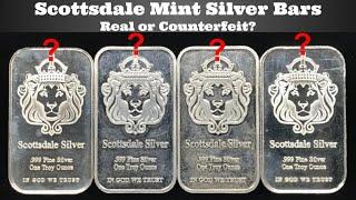 Fake Scottsdale Mint Silver Bars - Can You Tell the Difference Between Real & Counterfeit?