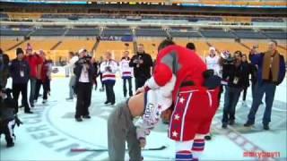 Alex Ovechkin Gaves An Atomic Wedgie During Practice 12312010