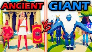 ANCIENT TEAM vs GIANT UNITS TEAM - Totally Accurate Battle Simulator  TABS