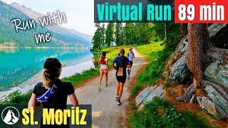 2022 St. Moritz Alpine Wonderland Running Video for treadmill workout Virtual Run #29 Switzerland