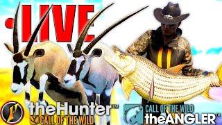 Gemsbok Grinding is BACK Diamond Male Grind + Fishing Africa  LIVE