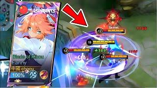 WTF DAMAGE FANNY WHEN GLOBAL CHOU PICK FANNY - Mobile Legends