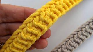 Knit Belt Strap Pattern