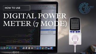 How to Use Digital Power Meter  Volt Ampere Watt Meter