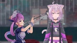 【MMDホロライブ】煽りグルメレース　Trumpet MEME【湊あくあ】