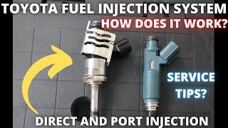 How Toyota fuel system works  Direct and Port