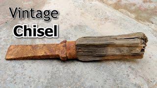 Vintage Tool Restoration  Rusty Old Chisel Razor Sharp