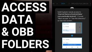 How to Access the Androiddata & Androidobb Folders on the Phone without Root Access?