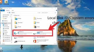 Local disk CD system errors fix