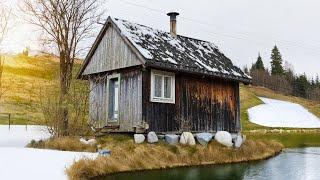 Life in a mountain village. Catching and cooking trout and cows cheese.