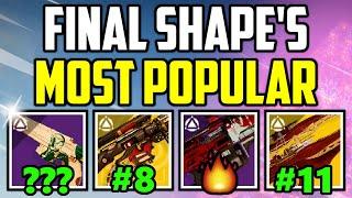 Top 15 MOST POPULAR Weapons in The Final Shape Destiny 2 PVE