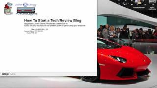 How To Start A TechReview Blog