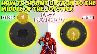 How To Sprint Button To Middle Of The Joystick  Joystick Problems Solved 100% Working in BGMIPUBG