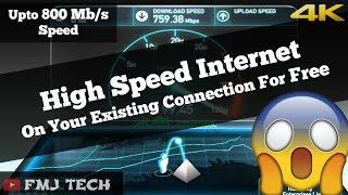 How to get high speed internet for free - 4K Video