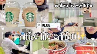 a day in my life  as staff kantor di jakarta lunch coffee time️‍️