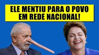 Lula mentiu a crise começou no governo Dilma Roussef e não no de Bolsonaro