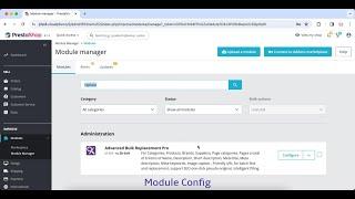 PrestaShop BulkMassQuick find and replace-CategoryProduct etc. Module