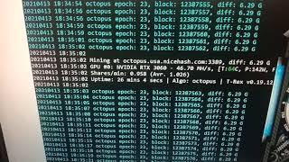RTX 3060 в Майнинге  Nvidia какой драйвернастройка и сколько выдает хешей