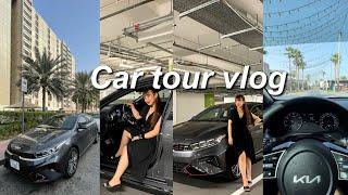 CAR TOUR VLOG Kia Cerato GT line SportshatchHatchback 2022  Sofia Danielle  Dubai 