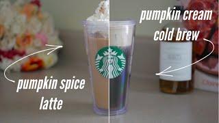 STARBUCKS Pumpkin Spice Latte and Pumpkin Cream Cold Brew Copycat Recipes