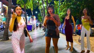 4K How is Thailand Now? Pattaya Beach Road Freelancers