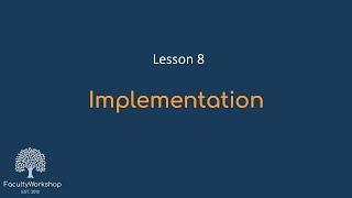 Moodle Lesson 08 Implementation