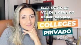 COLLEGES PRIVADO NO CANADA  Como eles podem salvar o plano de quem NÃO TEM CURRÍCULO PRO MESTRADO