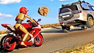 Intense Motorbike Crashes #01 BeamNG.Drive