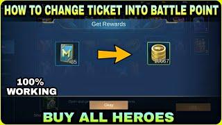 HOW TO CONVERT TICKETS INTO BATTLE POINTS