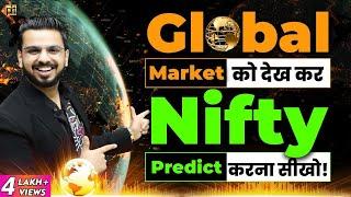 Global Market Analysis to Predict Nifty  Make Money in Stock Market #Nasdaq #SGXNifty