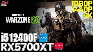 Call of Duty Warzone 2.0  i5 12400F + RX 5700 XT  1080p 1440p 4K benchmarks