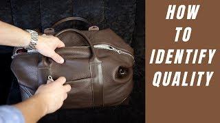 How To Identify A High Quality Leather Travel Bag