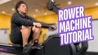 Planet Fitness Rower Machine Tutorial HOW TO ROW