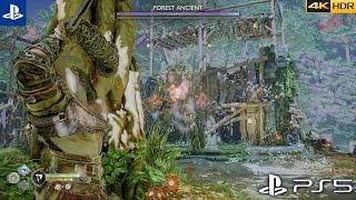 FOREST ANCIENT VS  KRATOS Fight Gameplay  God of War Ragnarok - 4K 60FPS HDR