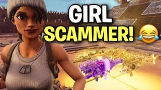 Angry RICH GIRL  Tried to SCAM me  Scammer Get Scammed Fortnite Save The World