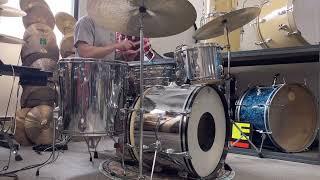 Slingerland Chrome Over Wood Mixed-Era Drum Set