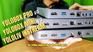 Yolobox Pro vs Yolobox Mini vs Yololiv Instream