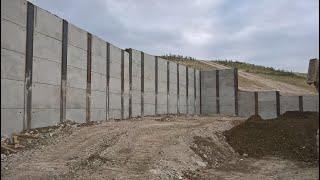 Installation of a King Post Retaining Wall Napier Park Luton