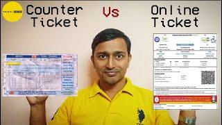 Advantage Of Railway Counter Ticket  Offline vs Online Ticket  IRCTC vs PRS Counter Ticket