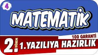 4.Sınıf Matematik 2.Dönem 1.Yazılıya Hazırlık  #2023