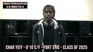 Char Yeiy Fort Erie  Highlights & Interview Dec 6-2023  Class of 2025