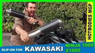 #Hotbodies MGP Slip-on exhaust cure for a silence-maker on your #Kawasaki #Ninja1000 or #Z1000