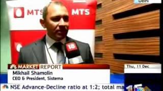 Interview of Mikhail Shamolin President & CEO – Sistema JSFC on CNBC TV18 on 11th December 2014