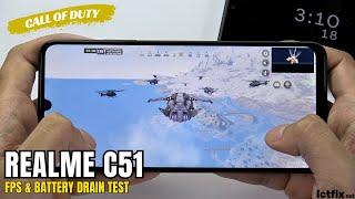 Realme C51 Call of duty Mobile Gaming test  Unisoc Tiger T612 90Hz Display