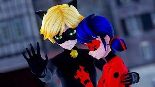 【MMD Miraculous】Chat Noir saves Ladybug Ladybug×Chat Noir【60fps】