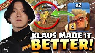 KLAUS improved his CRAZY NEW DRUID attack GENIUS Clash of Clans