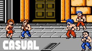 Casual Longplay Double Dragon NES-NA port full game session for 1 Player