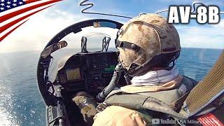 COCKPIT VIEW - AV-8B Harrier IIs Amazing Vertical Take-off & Landing